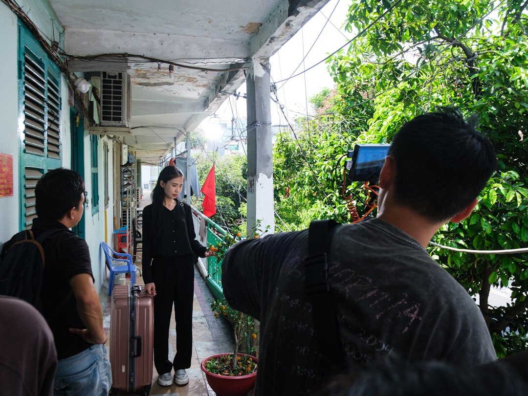 cinematographer shooting outdoors