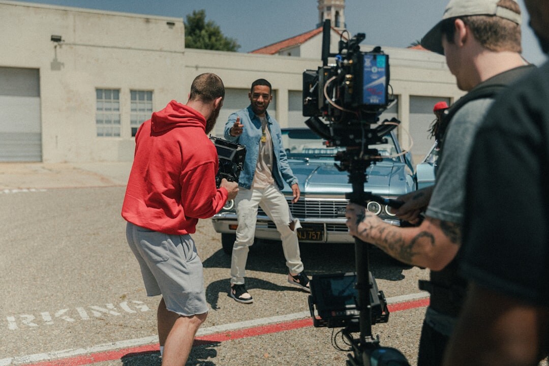 director on film set